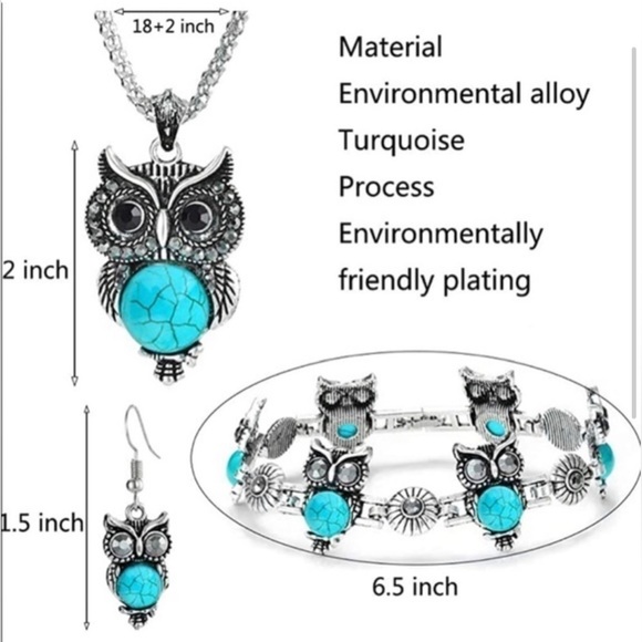 NWT-Aqua-Owl 3pc Set - Picture 5 of 5